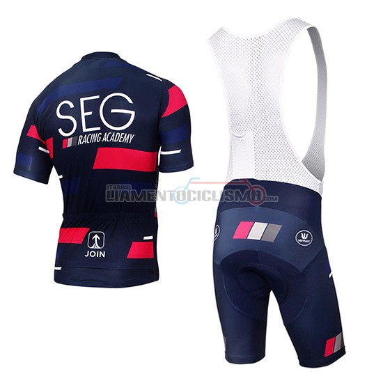 Abbigliamento SEG Racing Academy 2017 Manica Corta E Pantaloncino Con Bretelle blu e rossoo - Clicca l'immagine per chiudere